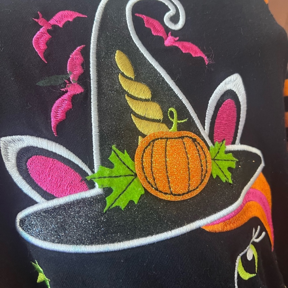 Size 5 fall/pumpkin/halloween unicorn dress and pants SHIPS SAME DAY - Picture 6 of 8